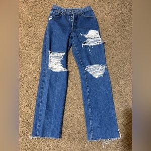 Vintage distressed Levi jeans
